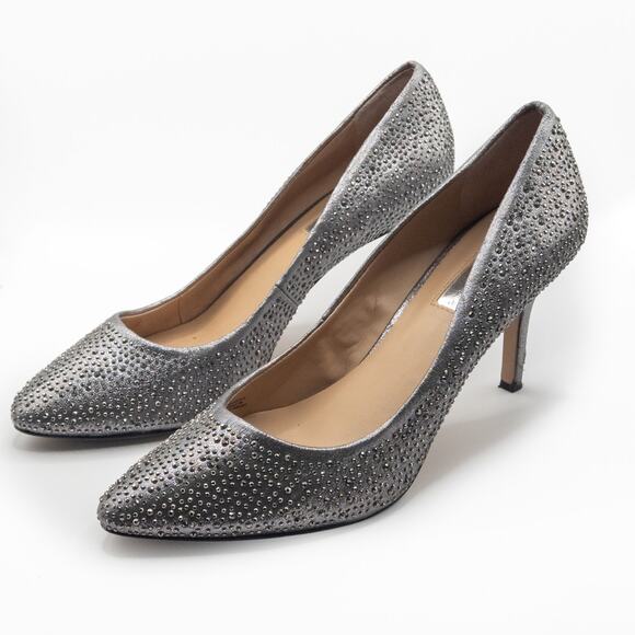 INC International Concepts Pumps Metallic Silver Size 10 Elegant - Picture 1 of 10